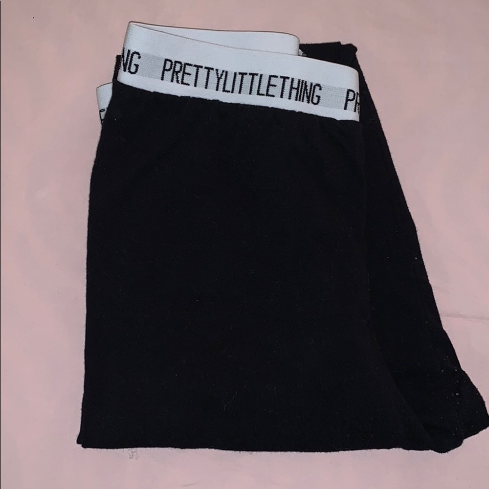 PLT PRETTY LITTLE THING BLACK LEGGINGS